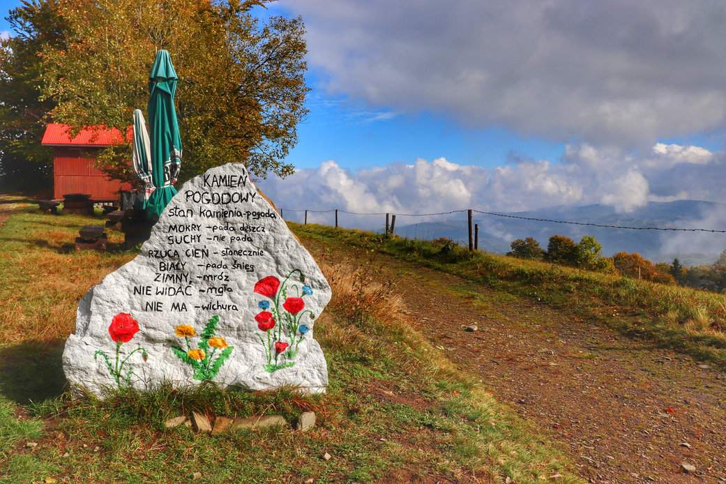Kamień pogodowy - Cieślar w Beskidach