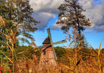 Kalety Zalew Zielona trasa – wiatrak w Kaletach