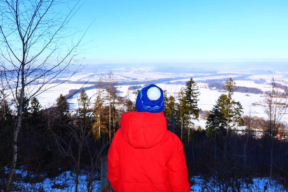 Dziecko, punkt widokowy w drodze do Chaty Prašivá w Czechach
