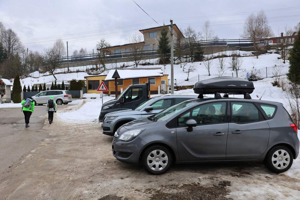Krásno nad Kysucou na Słowacji - parking