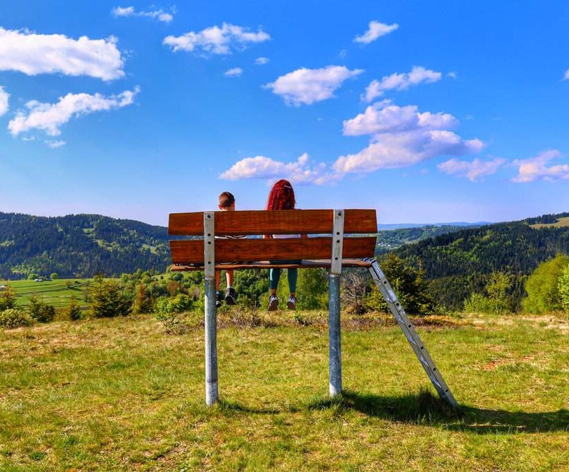 Oščadnica – Švancari – wielka ławka w górach