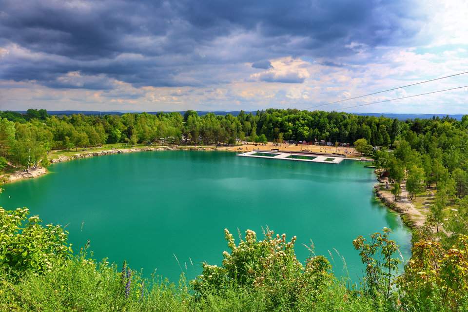 Jezioro Balaton w Trzebini - województwo małopolskie
